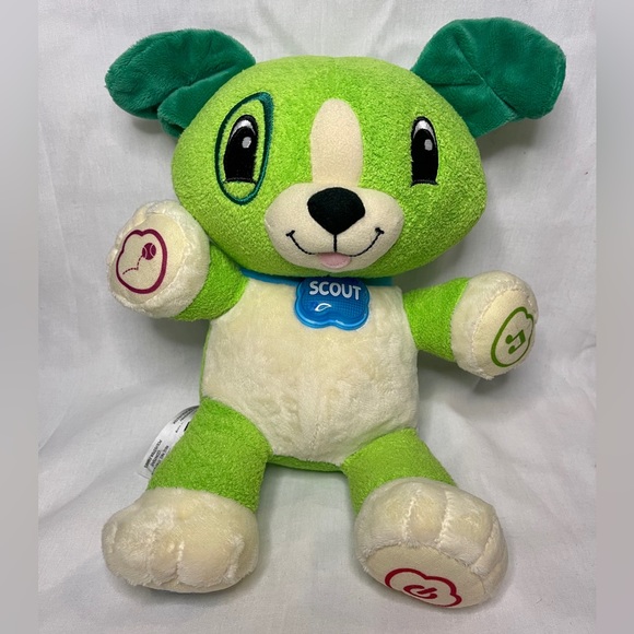 LeapFrog My Pal Scout Interactive Talking Puppy Green TESTED WORKS - Picture 2 of 7